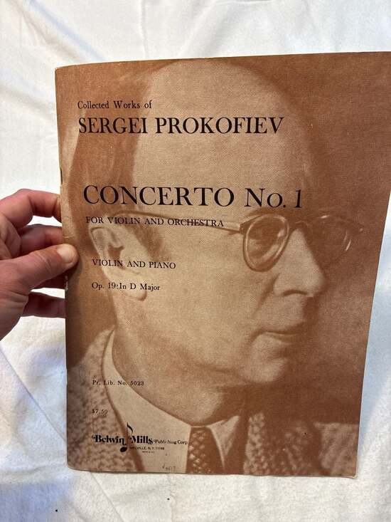 Belwin Mills Other - Sergei Prokofiev Concerto No. 1 for Violin and Piano Op. 19 Sheet Music